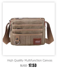 hot Quality Multifunction Men Canvas Bag Casual Travel Bolsa Masculina Crossbody bag men Shoulder Bag Men Messenger Bags