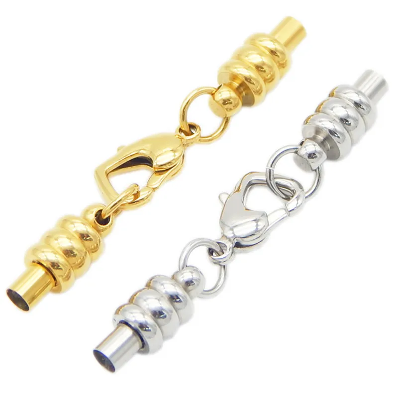 

3mm Stainless Steel Jewelry Connector Lobster Clasps & Hooks Clasps For DIY Leather Cord Necklaces Bracelets Prevent Allergy