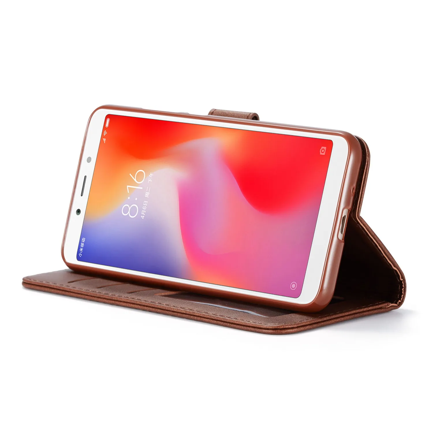 Кожаная обложка альбома сумка для Xiaomi 6X 5X Redmi 6A 6PRO 5 5A 5PLUS NOTE 6 Чехол Lite Стенд кошелек