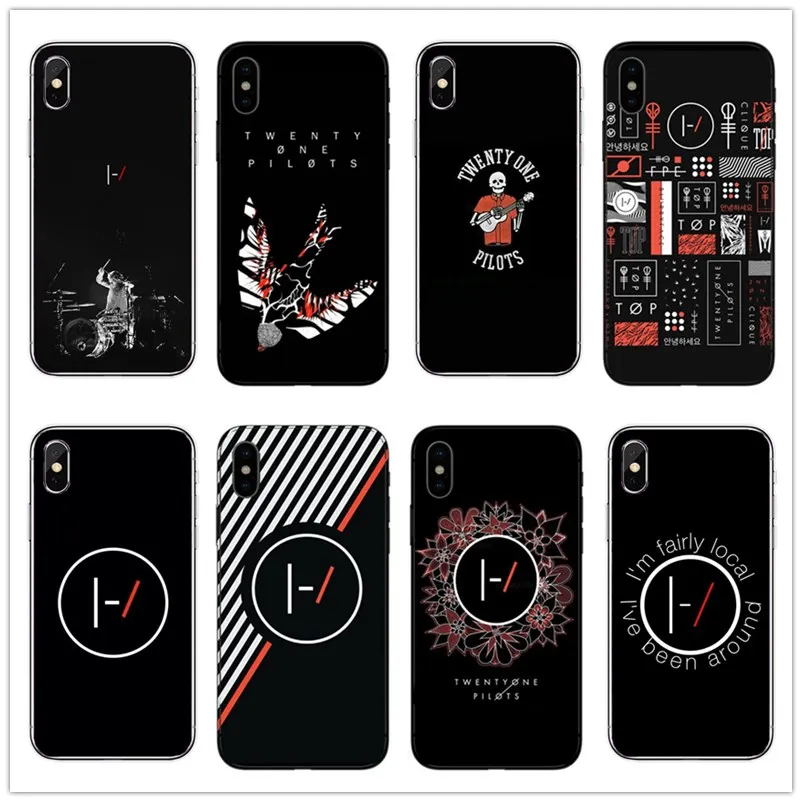 

4724T Twenty One Pilots Collages Case Coque soft Silicone TPU Phone PC Cover For iPhone 4 5s SE 6 7 8 Plus X Fundas