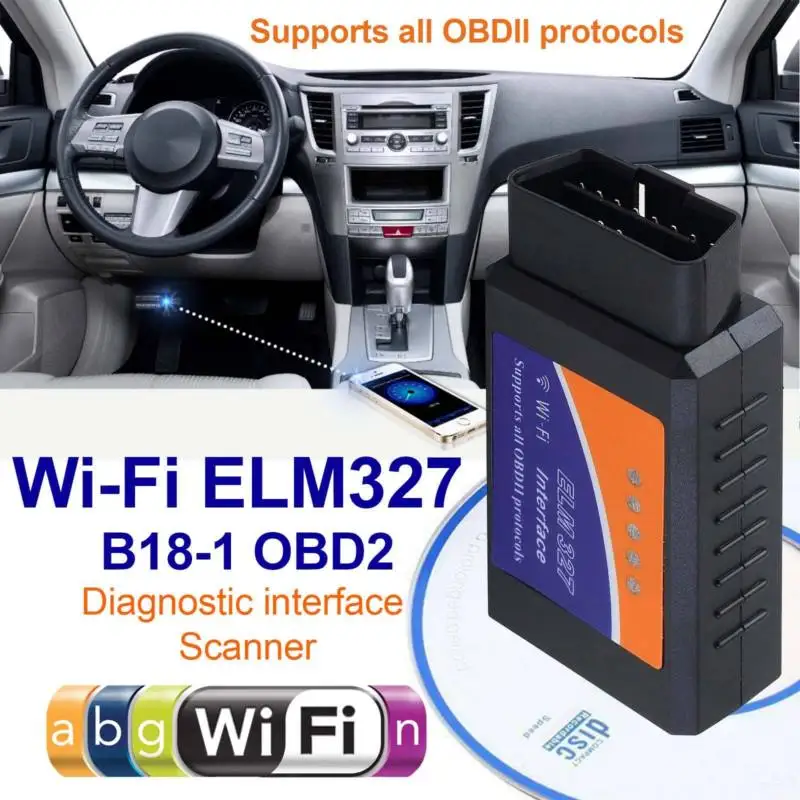 

OBD2 WIFI ELM327 Bluetooth Car Scanner Auto Code Reader Android iOS Torque Auto Scan Diagnostic Tool Universal OBDII Car Scanner