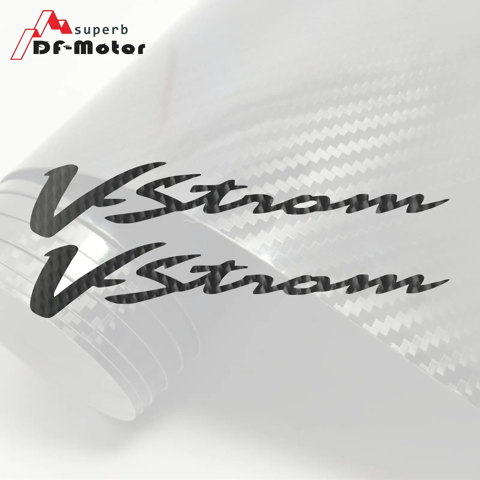 8 дюймов 5D углеродное волокно Наклейка мотоцикл автомобиль наклейка колеса шлем с обтекателем наклейка DIY для SUZUKI V-Strom 650 VStrom