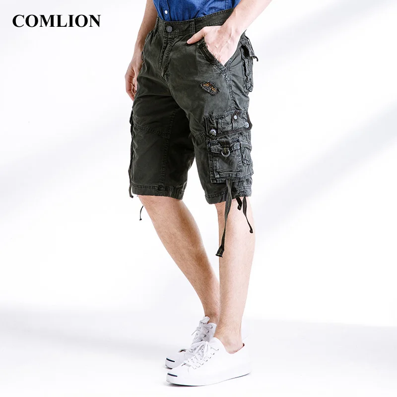 

Cargo Shorts Men Summer New Arrival Style Summer Multi-Pocket Camouflage Mens Casual Loose Knee-Length Men's Fashion Shorts F5