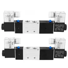 AC110V/AC220V 4V230-08 1/" соленоидный воздушный клапан 3 положения 5 способ пневматический клапан управления