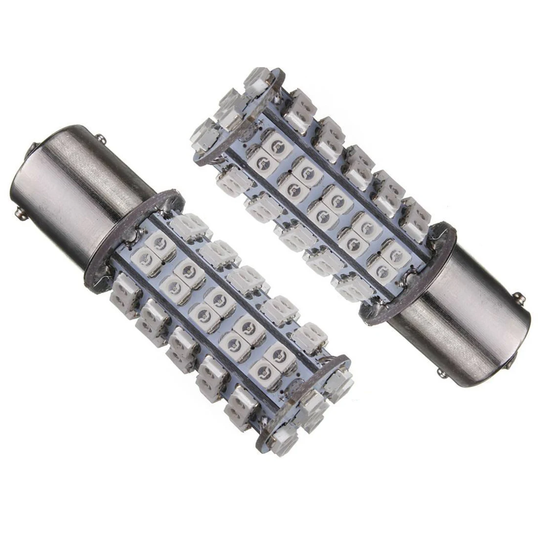 2 X 1156 BA15S 68 LED 3528 SMD Auto Light Bulb for Flashing / Back / Rear / Signal P21W Car Lamp
