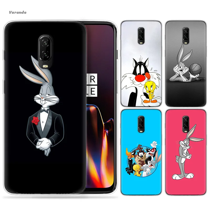 

Bugs Bunny Bird Duck And Dog Tunes Cartoon Case for Oneplus 7 5G 6 6T Pro Silicone Case Shell Phone Cover Accessory Fundas Capa