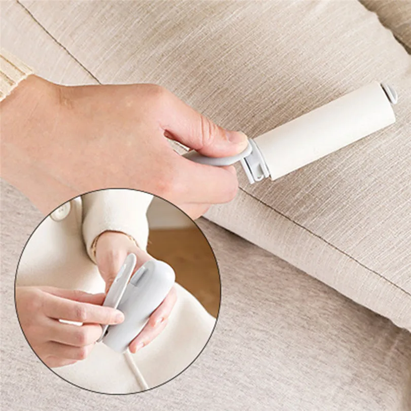 Hair Remover Manual Lint Sticking Roller Portable Fast Fit Sticky Roller Lint Fluff Pet Hair Remover Mini Travel Roller (7)