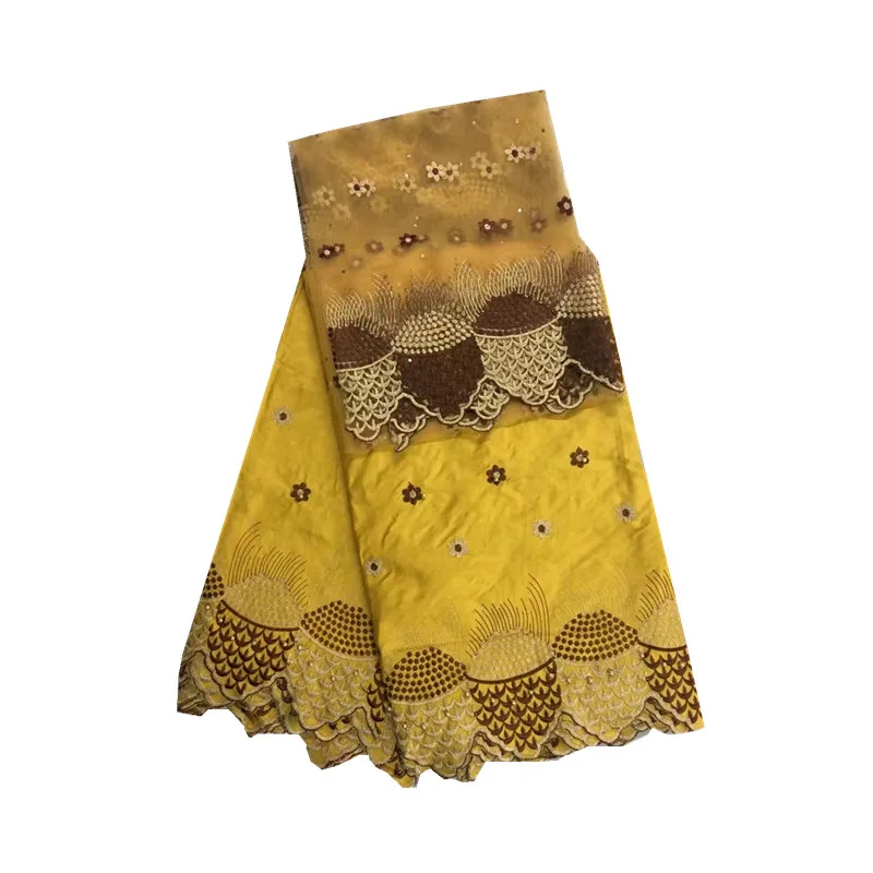 2018 New Design African Bazin Riche Fabric 5Yards+2Yards High Quality Getzner With Beads For Wedding YJ60-21 | Дом и сад