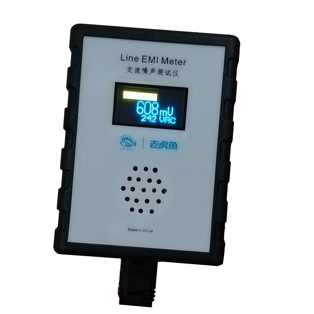 

OLED Display Mains Noise Tester EMI Measuring Instrument Broadband AC Power Supply Ripple Analyzer line EMI meter T0635