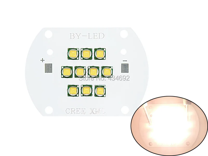 

Free Shipping Cree XLamp XM-L XML T6 100W LED Module White/Warm White 30-36V 1A- 3A Multichip LED Emitter Lamp Light 5PCS