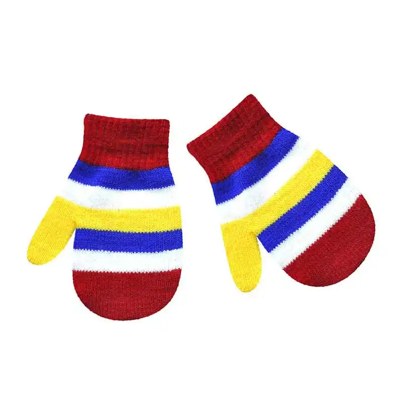 

DE097 FASHION New Winter Infant Baby Cute Multicolor Print Hot Girls Boys Of Winter Warm Gloves