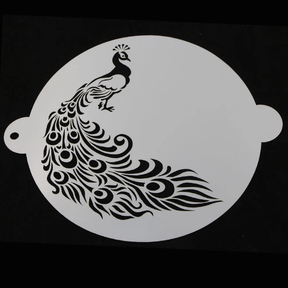 1 шт. полупрозрачный пластмассовый трафарет для торта дизайн павлина украшения
