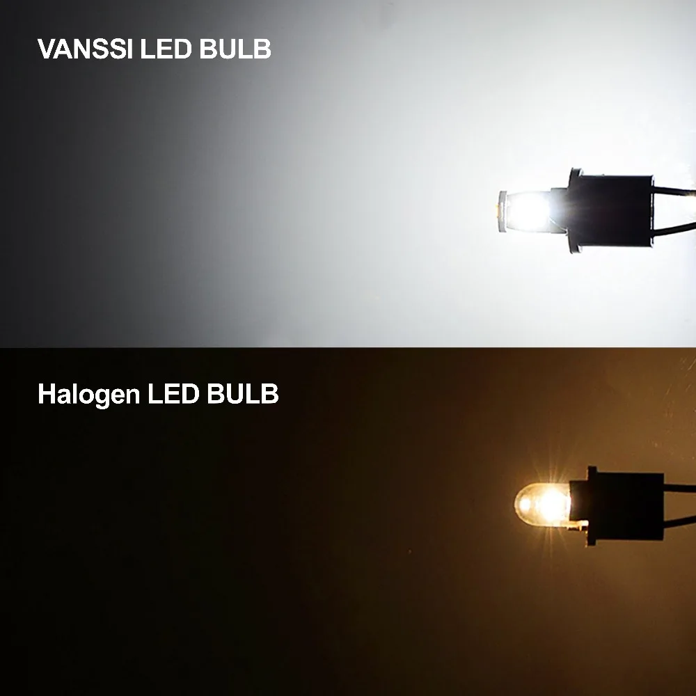 Светодиодные лампы VANSSI 10 шт. W5W 168 2825 194 9SMD для салона автомобиля купольная карта
