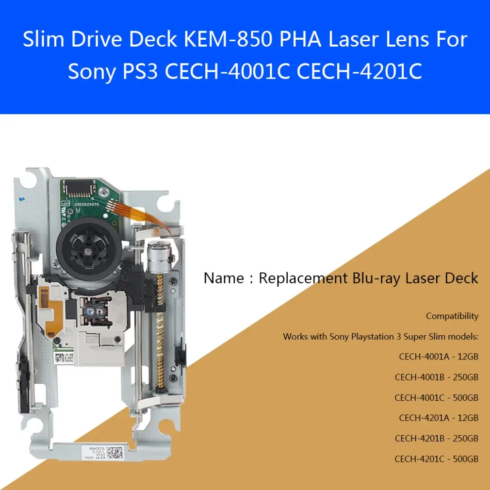 Супер тонкий привод колода KEM-850 PHA лазерные линзы для sony PS3 CECH-4001C CECH-4201C
