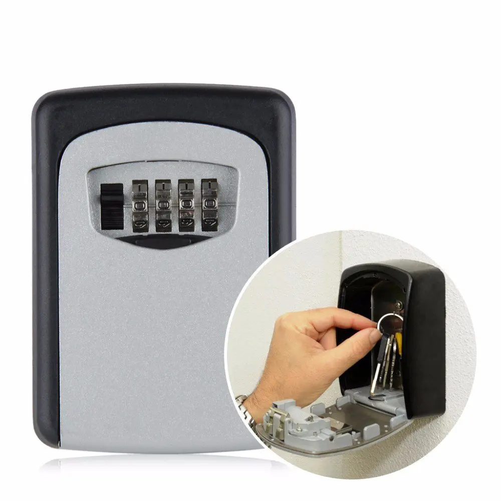 

DINIWELL Home Safety Durable Designed Storage Box Money Key Hider 4 Digit Security Secret Code Lock Can Be Use Indoor Outdoor