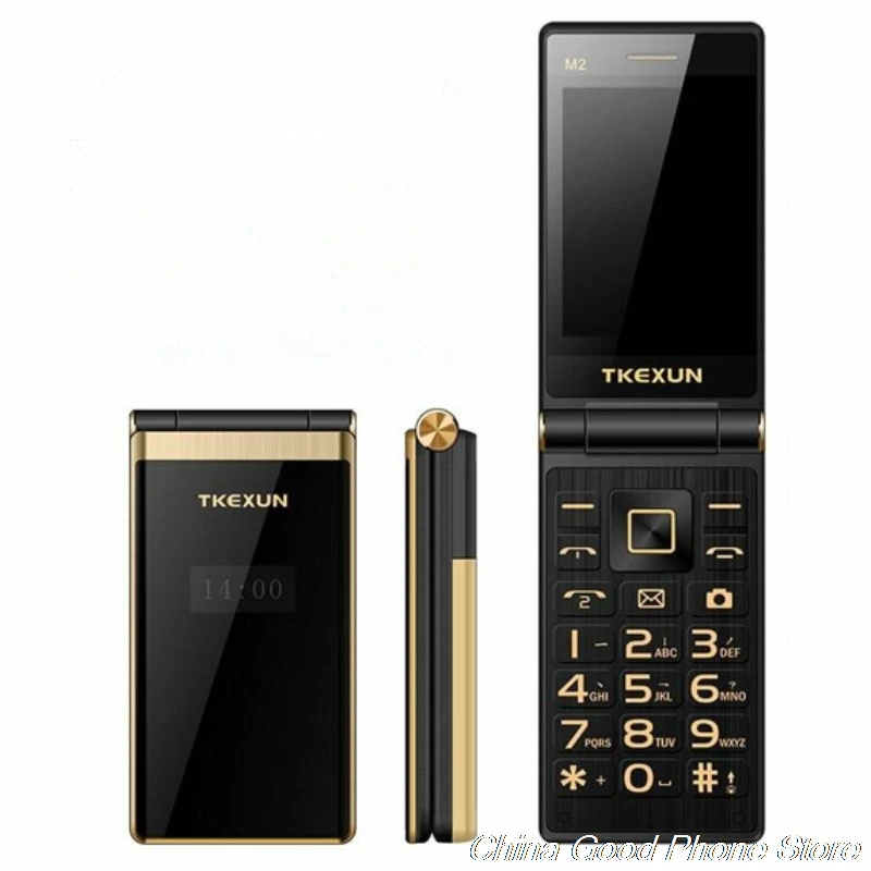 TKEXUN M2 мобильный телефон с откидной крышкой и металлическим корпусом 3 0 экран