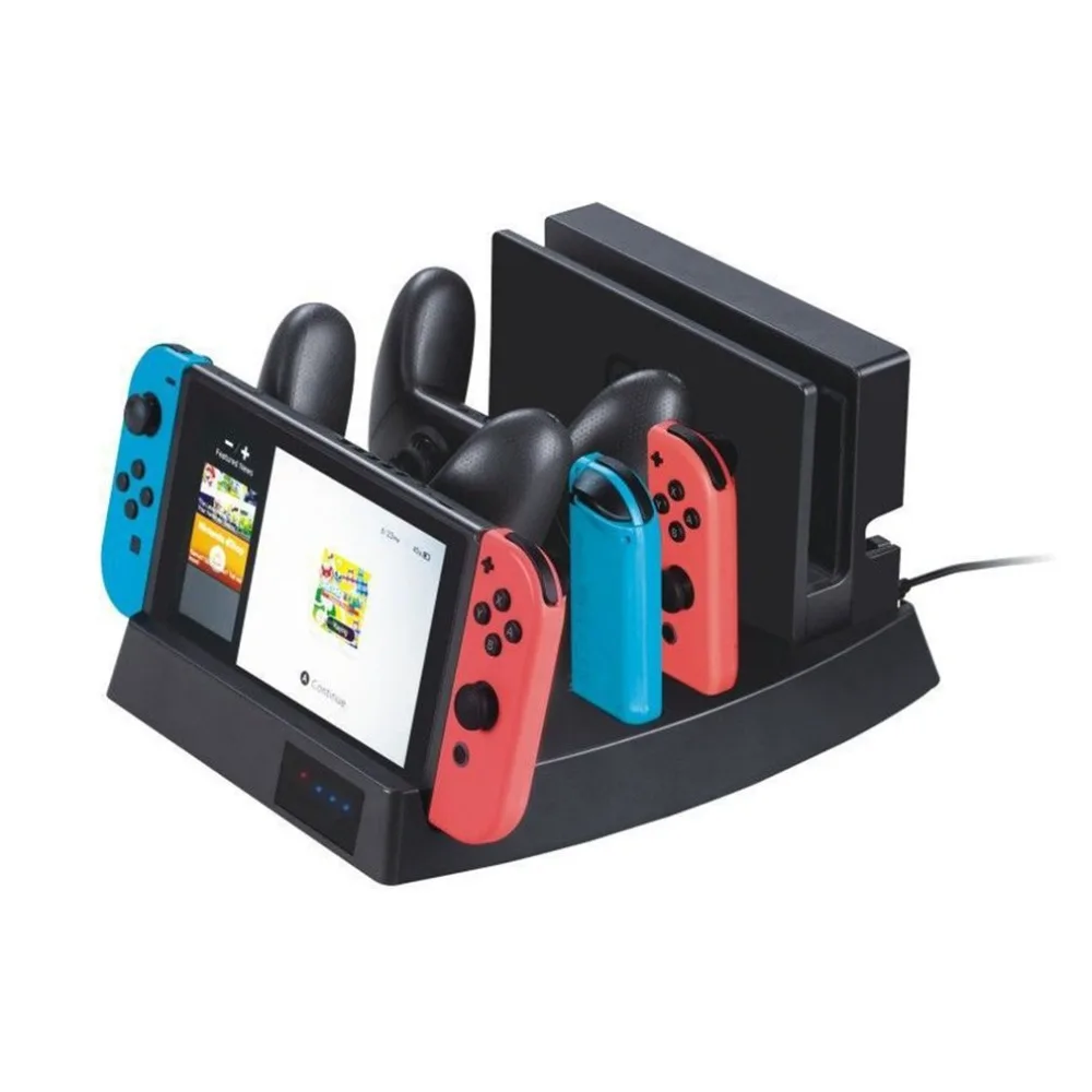 Универсальный USB Charging Dock хранения Подставка для консольный переключатель Nintendo НС радость-con Зарядное устройство для коммутатора Pro