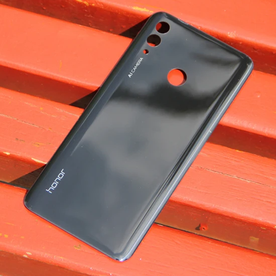 Чехол для задней батареи huawei для huawei Honor 10 lite Honor10 lite чехол для задней панели со стеклом - Цвет: Black