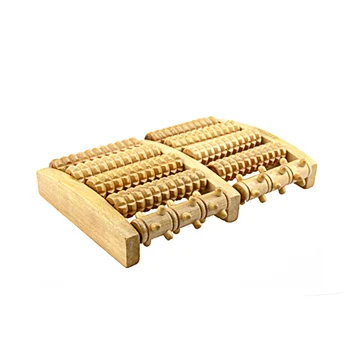 

High Quality Dual Wooden Foot Massager Roller Relieves Plantar Fasciitis Heel Arch Pain Stress Relief MD99