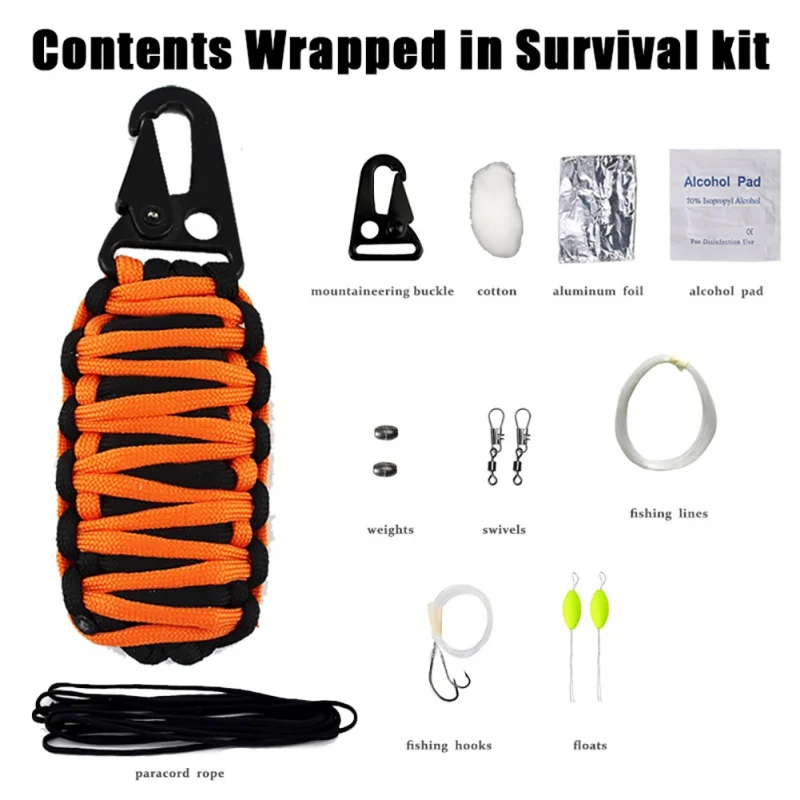 

14pcs SOS survival self-help equipment Emergency Equipment Accessaries emergency bag for Camping Hiking