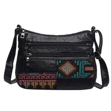 Женская модная Ретро сумка на плечо, одноцветная большая сумка-мессенджер, винтажная сумка на плечо, одноцветная вместительная сумка May27