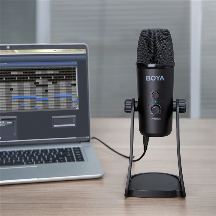 BOYA BY-PM700 USB Condenser Microphone with Flexible Polar Pattern for Windows and Mac Computer Recording Interview Conference