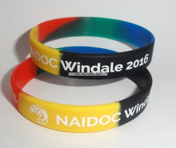 

Promotion Cheap Keyring Swirl wristband silicone bracelets Custom Logo Text Print Gift Silicone Bangles For Charity
