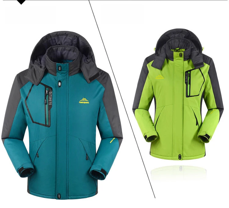 Мужские и женские зимние куртки для катания на лыжах, водонепроницаемые костюмы для сноубординга, женские лыжные куртки для пеших прогулок, альпинизма, лыжного пальто