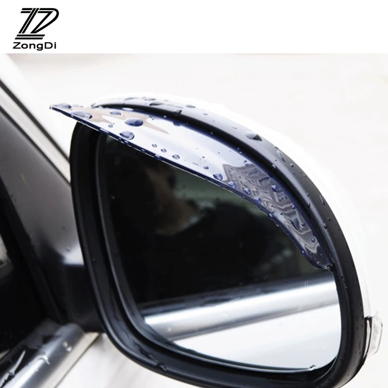 ZD 1Pc Car rearview mirror rain brow Rain cover For Skoda octavia Suzuki grand vitara Volvo s60 xc60 Hyundai i30 Accessories
