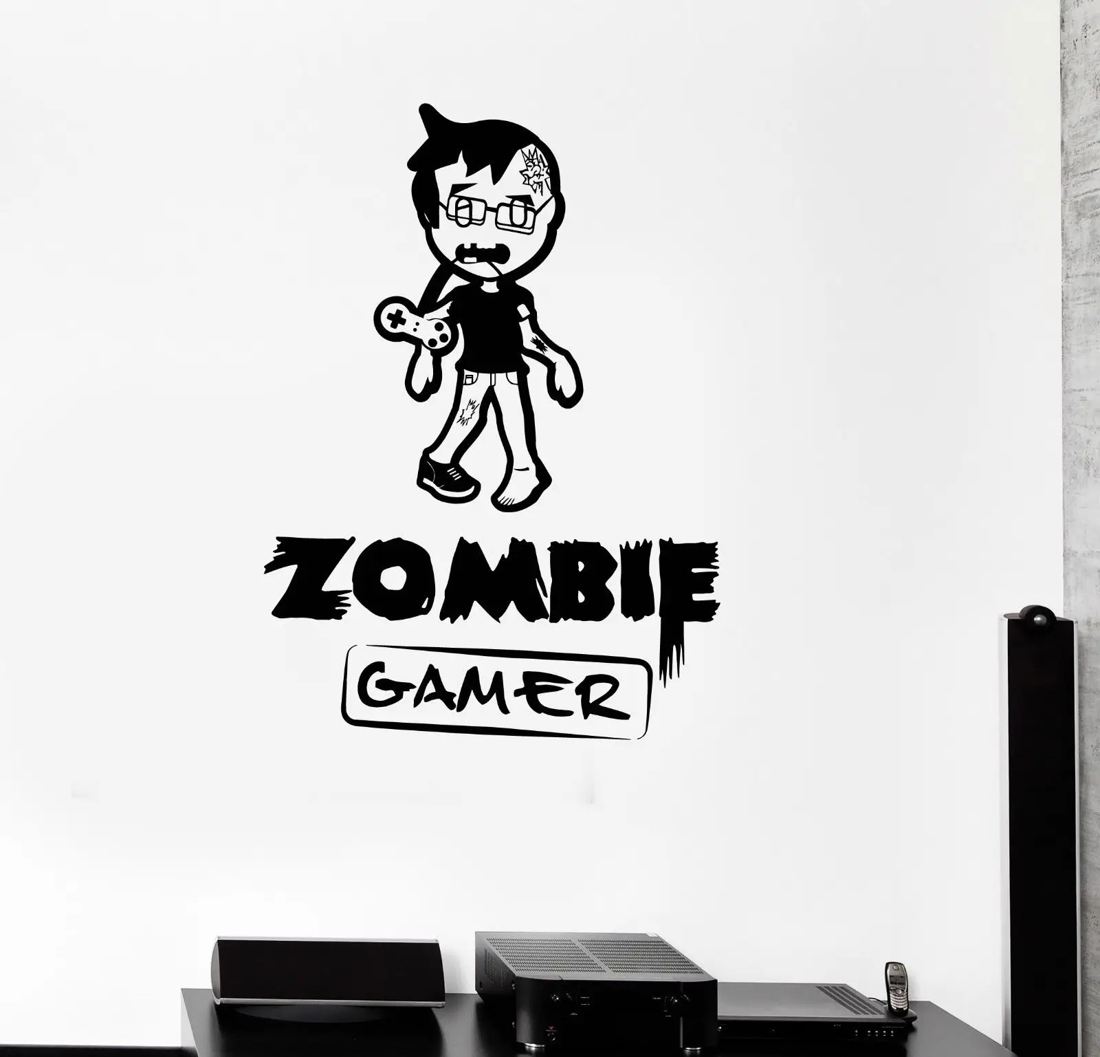 Buy fashion children room Wall Decal Zombie Gamer