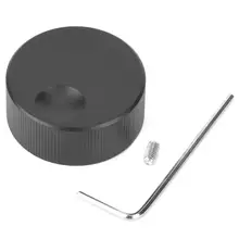 Черная матовая твердая алюминиевая ручка 32x13 мм регулятор громкости для потенциометра 6 мм
