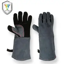 Рабочие перчатки рабочие руки-типа защитные сварочные сад антистатические Рыбалка безопасности козьей кожи перчатки для Для мужчин