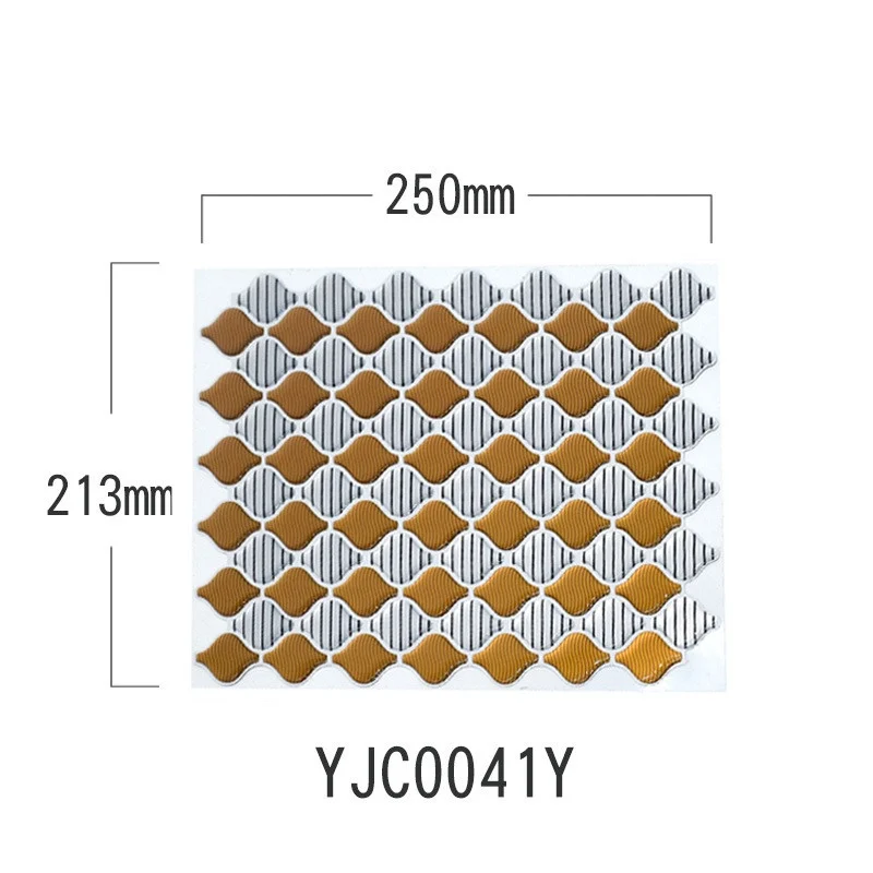 DIY самоклеющиеся мозаичные плитки щитки стены стикеры винил ванная комната кухня домашний декор - Цвет: YJCOO41Y