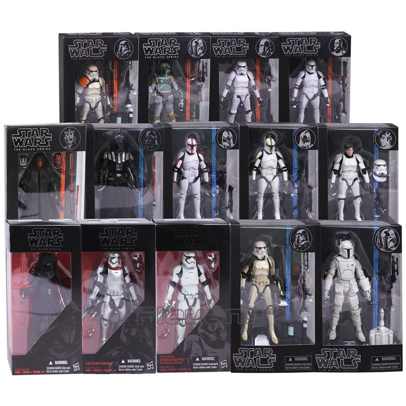 

The Black Series Kylo Ren Stormtrooper Phasma Darth Maul Darth Vader Hab Solo PVC Action Figure Toy 14 Types