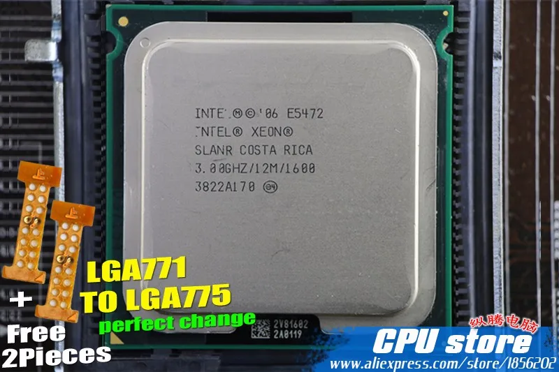 Процессор Intel Xeon E5472 3,0 ГГц/12 м/80 Вт/1600 близкий к LGA771 Core 2 Quad Q9550 cpu работает на материнской плате LGA 775 2 штуки бесплатно