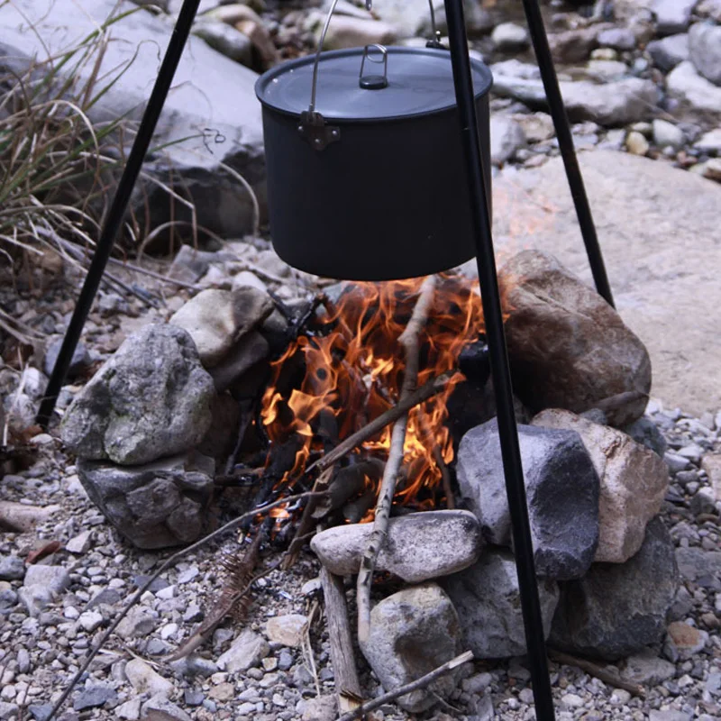 

New Ultralight 14-16 Person Folding Portable Titanium Tableware Pot Outdoor Cooking Picnic Camping Hiking Cookware Soup Bowl Pot