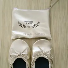 Промосувенир женские бальные туфли складные золотые портативные маленькие туфли подарок