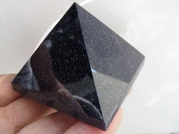 

159g Pretty Blue Aventurine Quartz Crystal Pyramid Healing