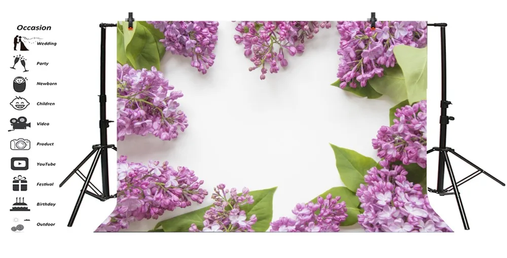 Laeacco Blooming Flowers Baby Newborn Photography Backgrounds Customized Photographic Backdrops For Photo Studio