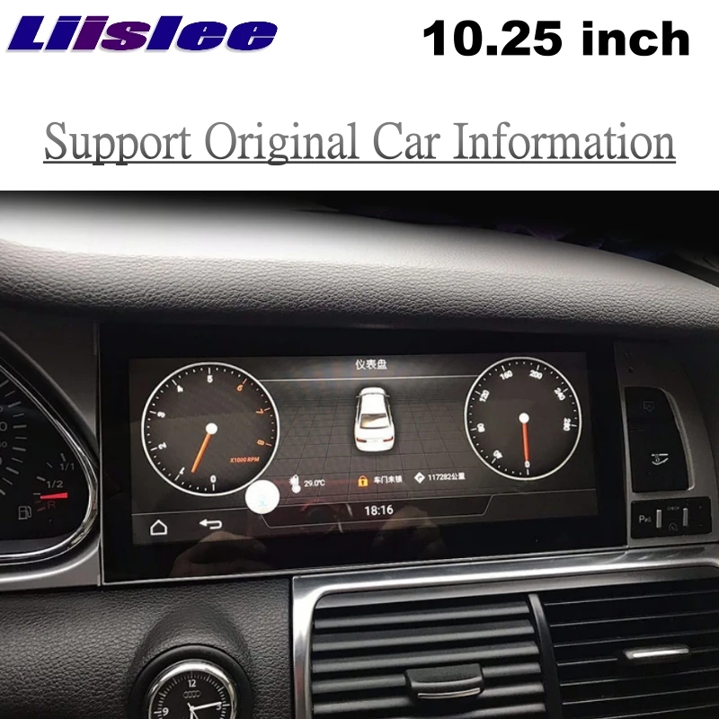 For Audi A6 A6L 2004~2011MMI 10.25 inch NAVI LiisLee Car Multimedia Wireless CarPlay GPS WIFI Audio Radio Frame Navigation