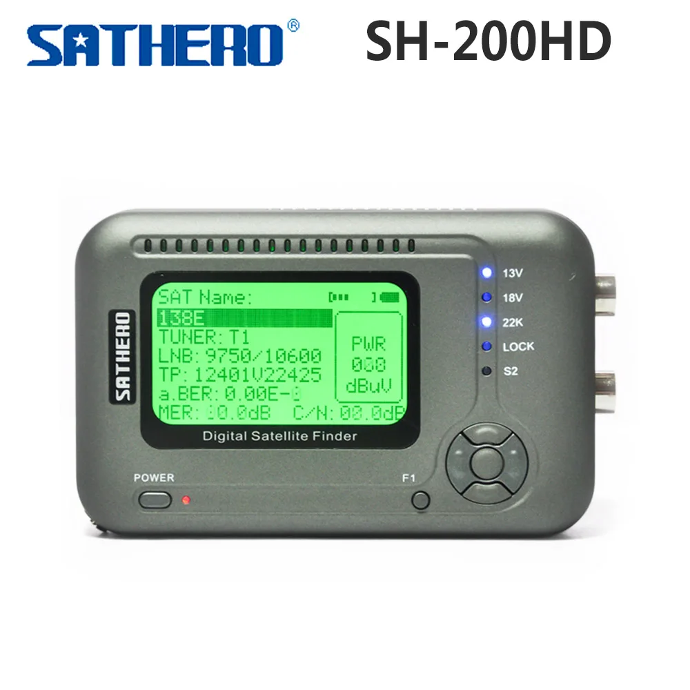 

Original Sathero SH-200HD DVB-S/S2 HD Digital Satellite Finder Meter free shipping