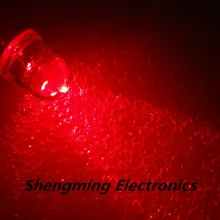 50 шт. 8 мм красный светильник супер яркий светодиодный светильник