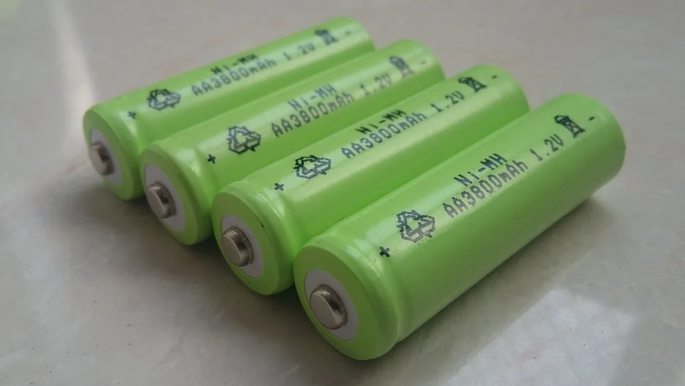 DING LI SHI JIA 16 шт AA 3800mAh 1,2 V перезаряжаемая батарея Ni-MH 1,2 V батареи аккумуляторная батарея 2A