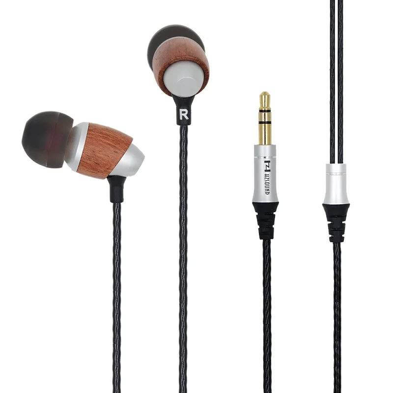 2017 HZSOUND M001 Newest HiFi Earphones Wood earphone high quality