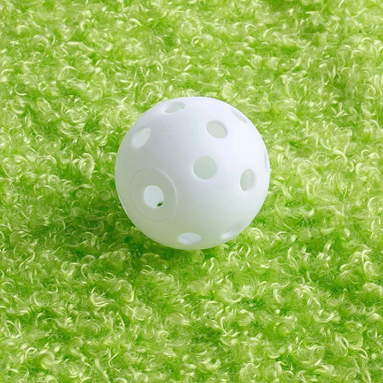 5 шт. красивые белые пластиковые PP эластичные тренировочные мячи для гольфа