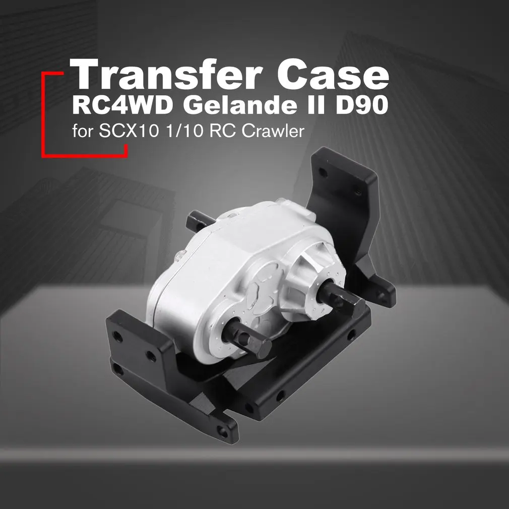 

73mm RC Truck Metal Transfer Case with Mount Holder for SCX10 1/10 RC Crawler RC4WD Gelande II D90 Upgrade Parts
