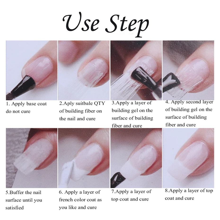 Nail Extension Fiber Silk Fibernails Nail Form Acrylic Tips Gel Glass Fiber Fiberglass Nail Extension Paper Accessories LA952-1