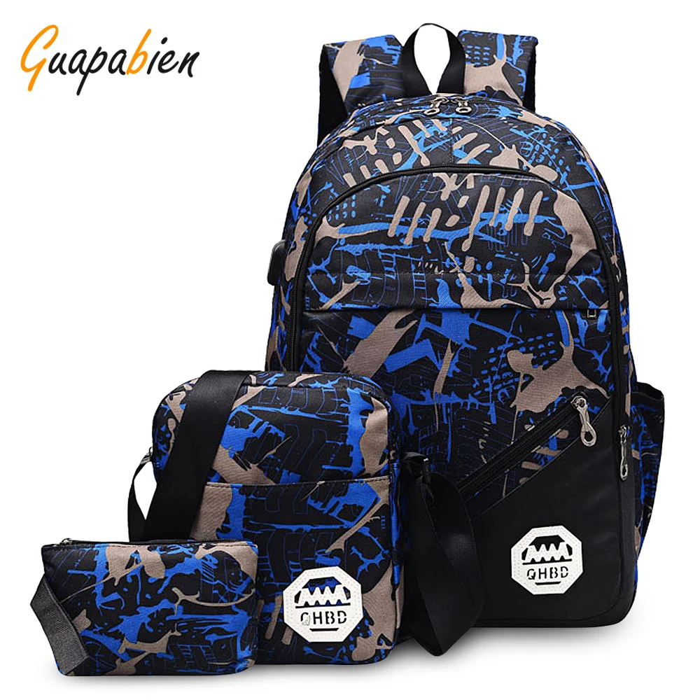 

Guapabien Outdoor Backpack Water-Resistant Nylon Camping Climbing Hiking Bag Mountaineering Durable 4 Colors
