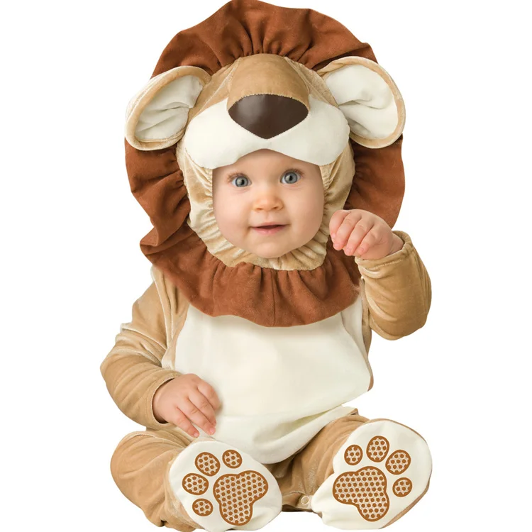 Halloween Christmas Party Cosplay Clothes Baby Climb Jumpsuit Animal Dragon/Dinosaur/Cow/Gorilla Climb Winter Cute Costume - Цвет: like the picture