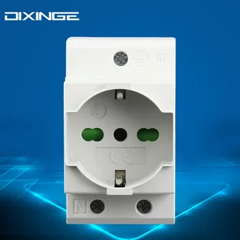 

Italian standard Din Rail Mount AC30 Power Modular Socket 16A 250V AC30 socket Connector